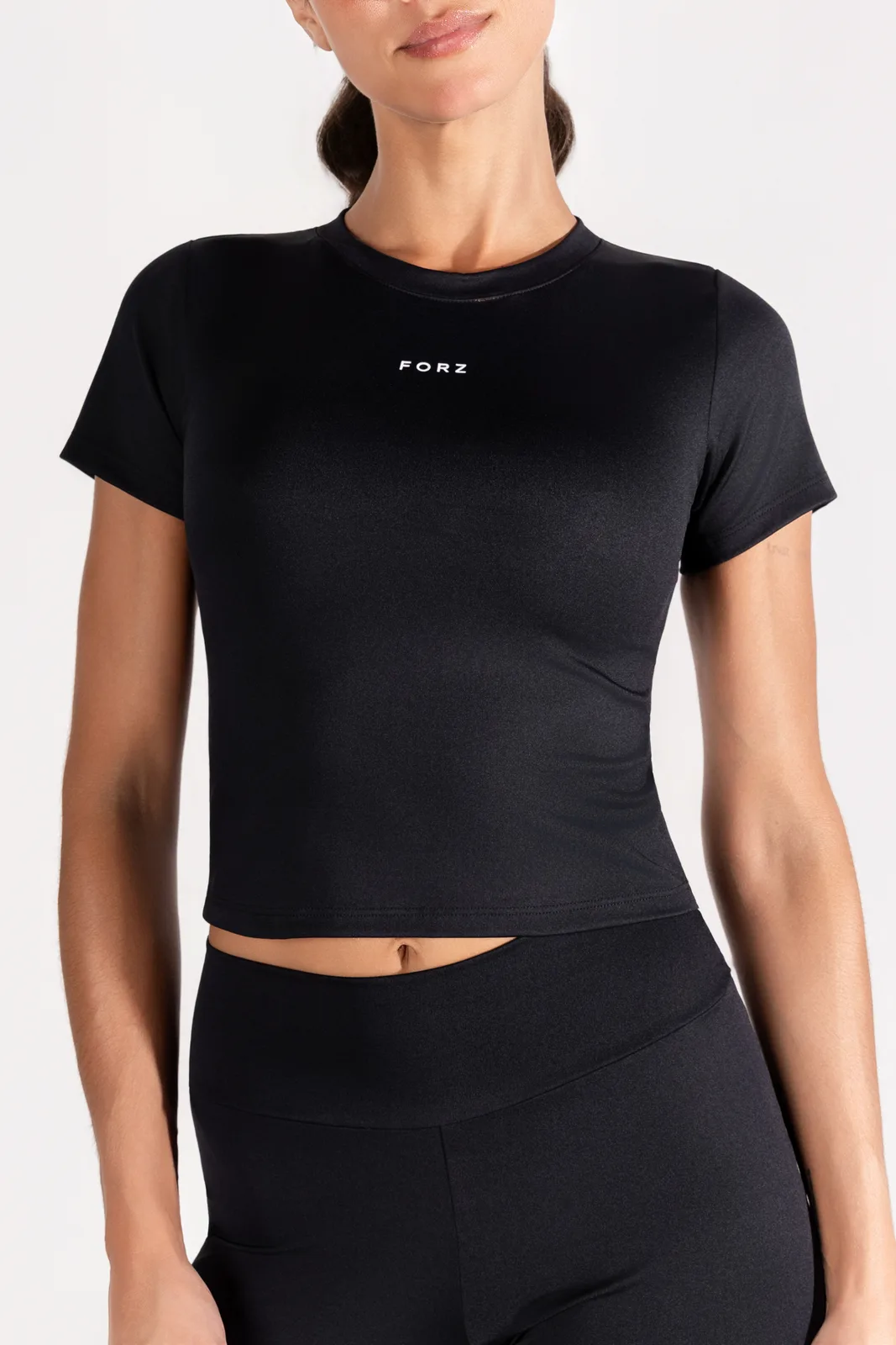 Camiseta Slim Tee - Preto camiseta dry fit feminina Preto Forz Fitwear preto 2