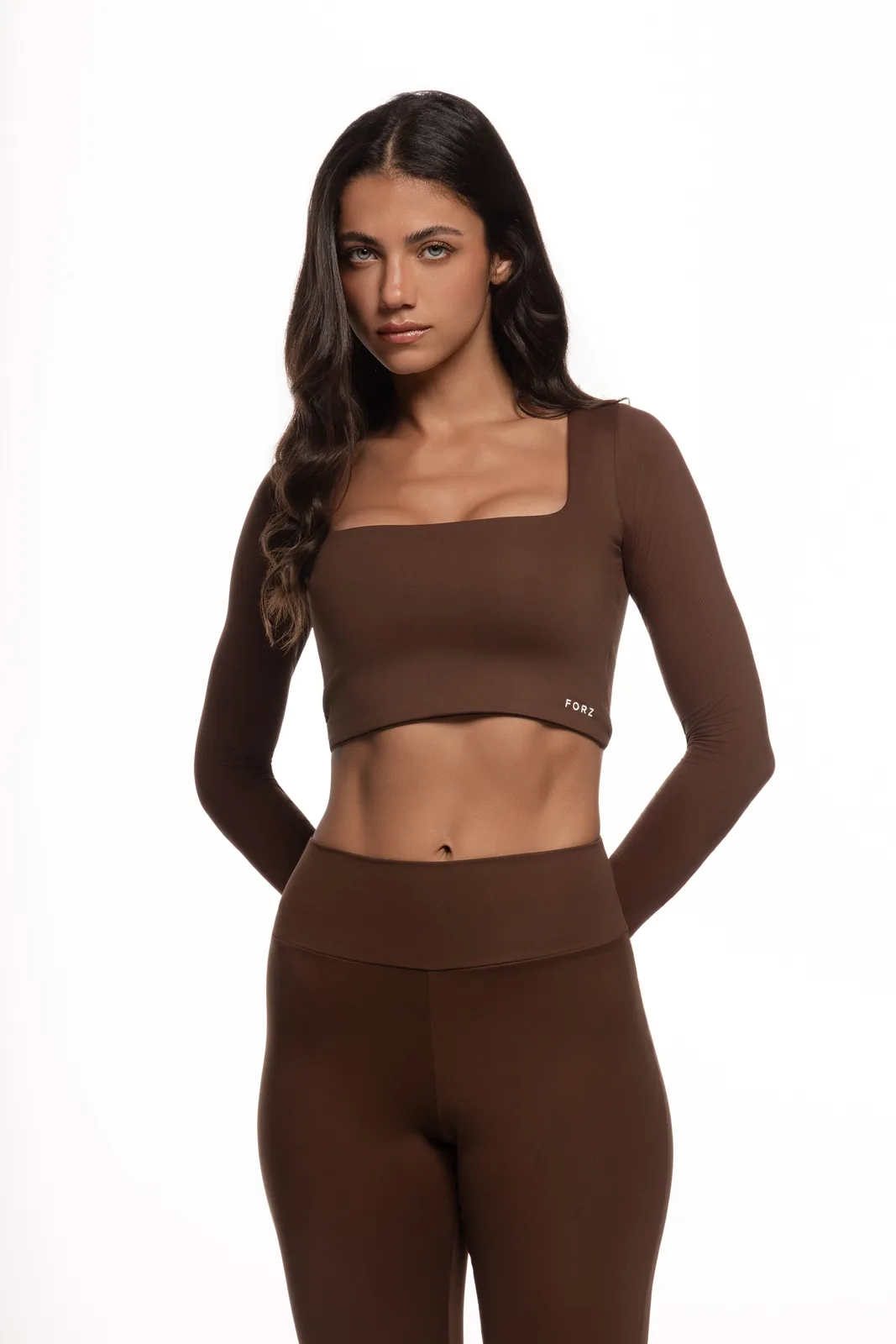 Cropped Manga Longa Recorte Dedo - Expresso moda fitness feminina Expresso Forz Fitwear expresso 5