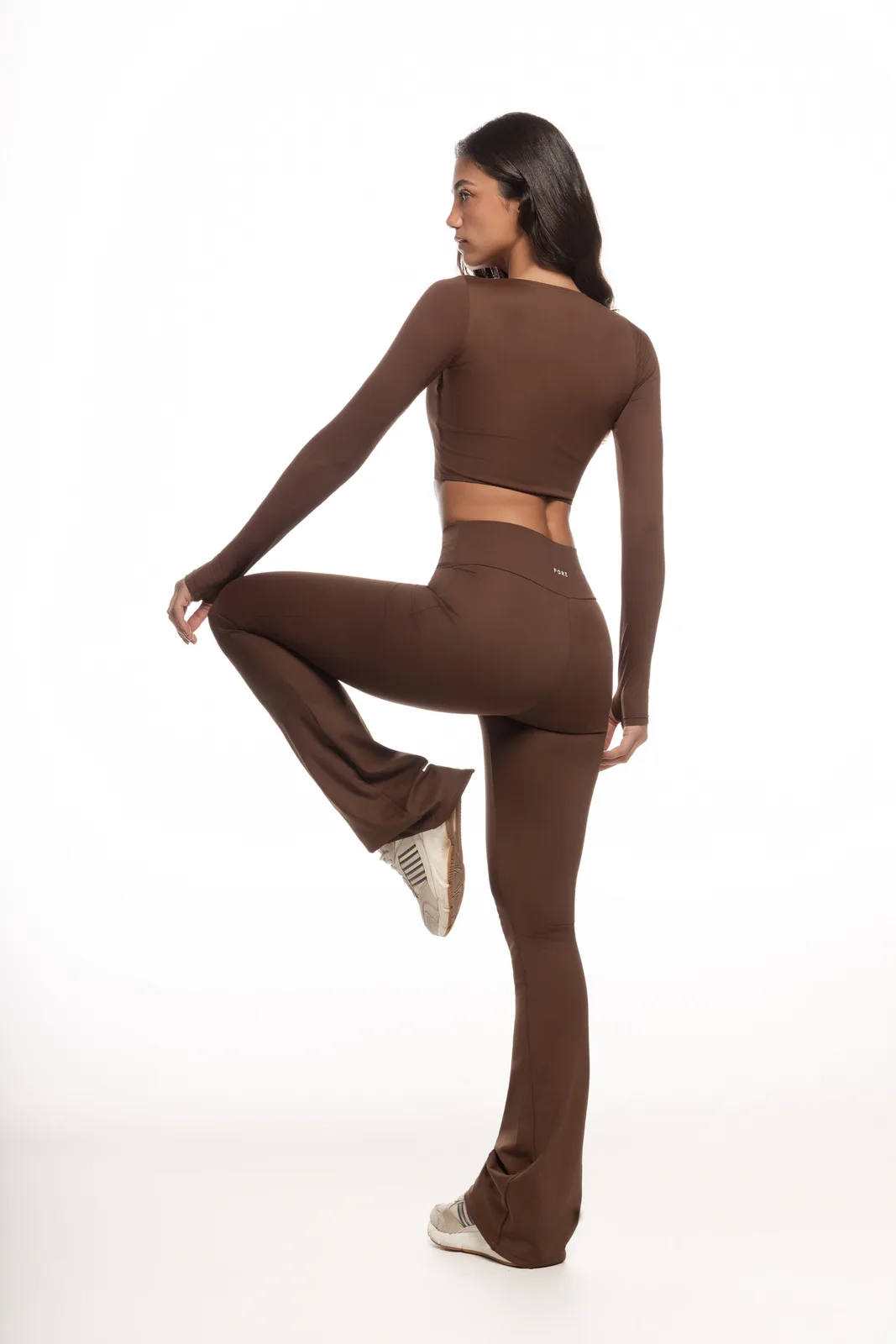 Cropped Manga Longa Recorte Dedo - Expresso moda fitness feminina Expresso Forz Fitwear expresso 3