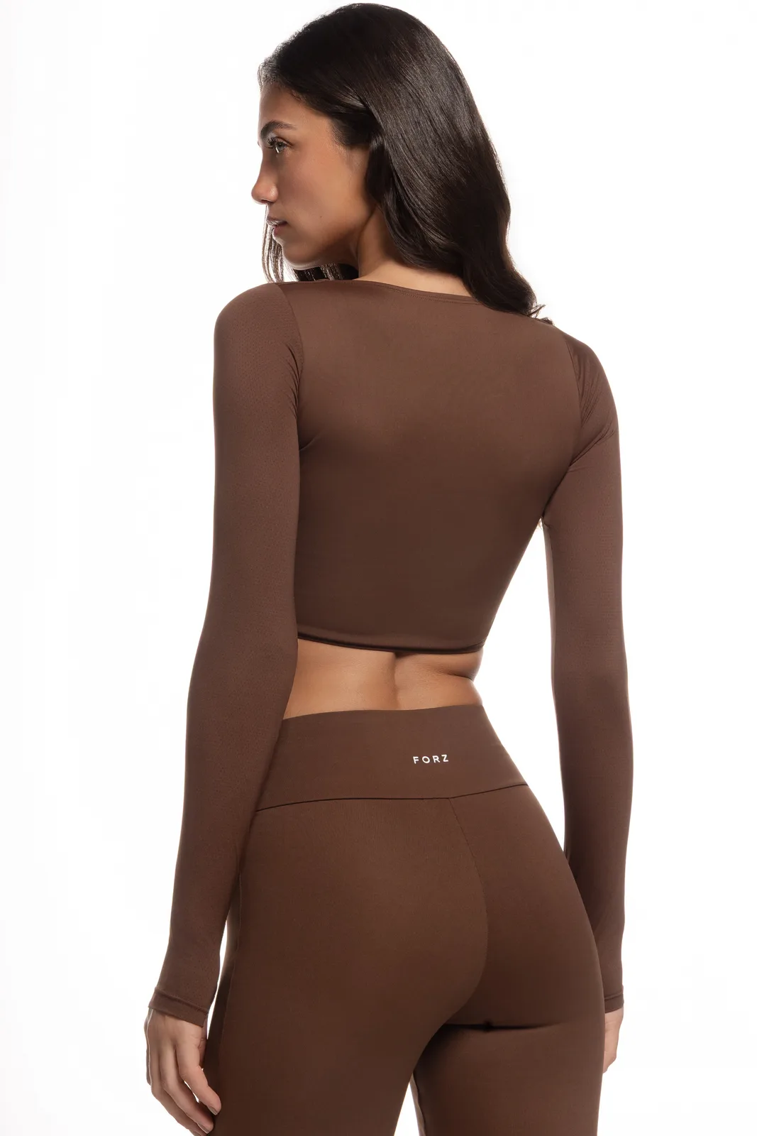 Cropped Manga Longa Recorte Dedo - Expresso moda fitness feminina Expresso Forz Fitwear expresso 4