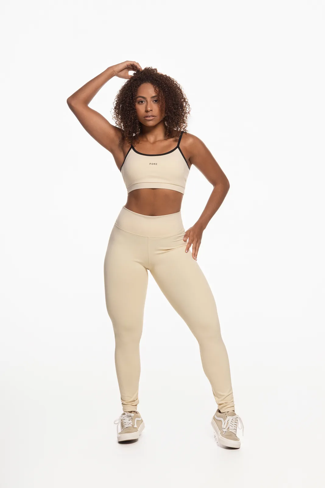 Legging Contorno em V - Off White