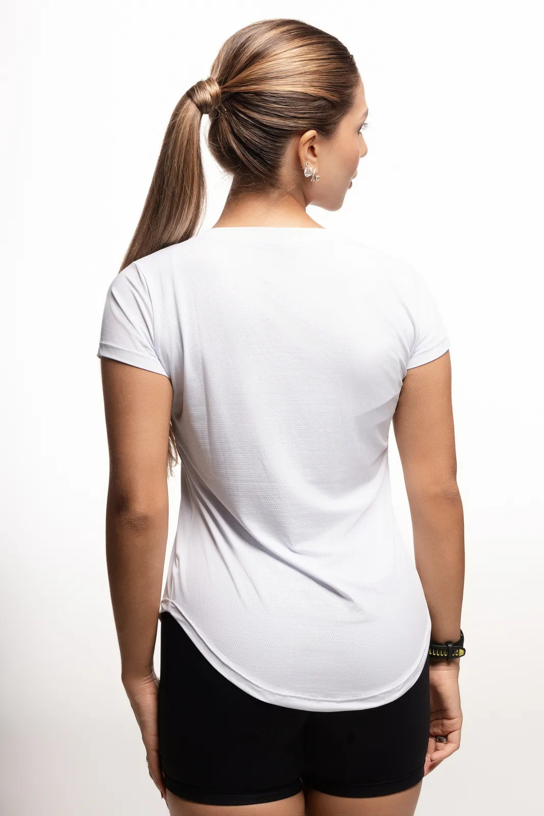 Camiseta Dryfit Arredondada - Branco camiseta dry fit feminina Branco Forz Fitwear branco 2