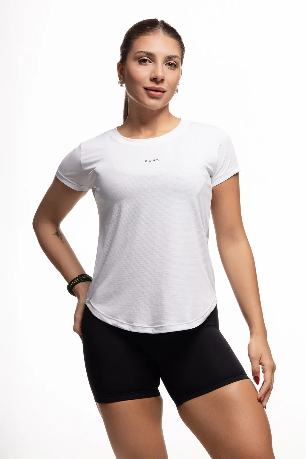 Camiseta Dryfit Arredondada - Branco