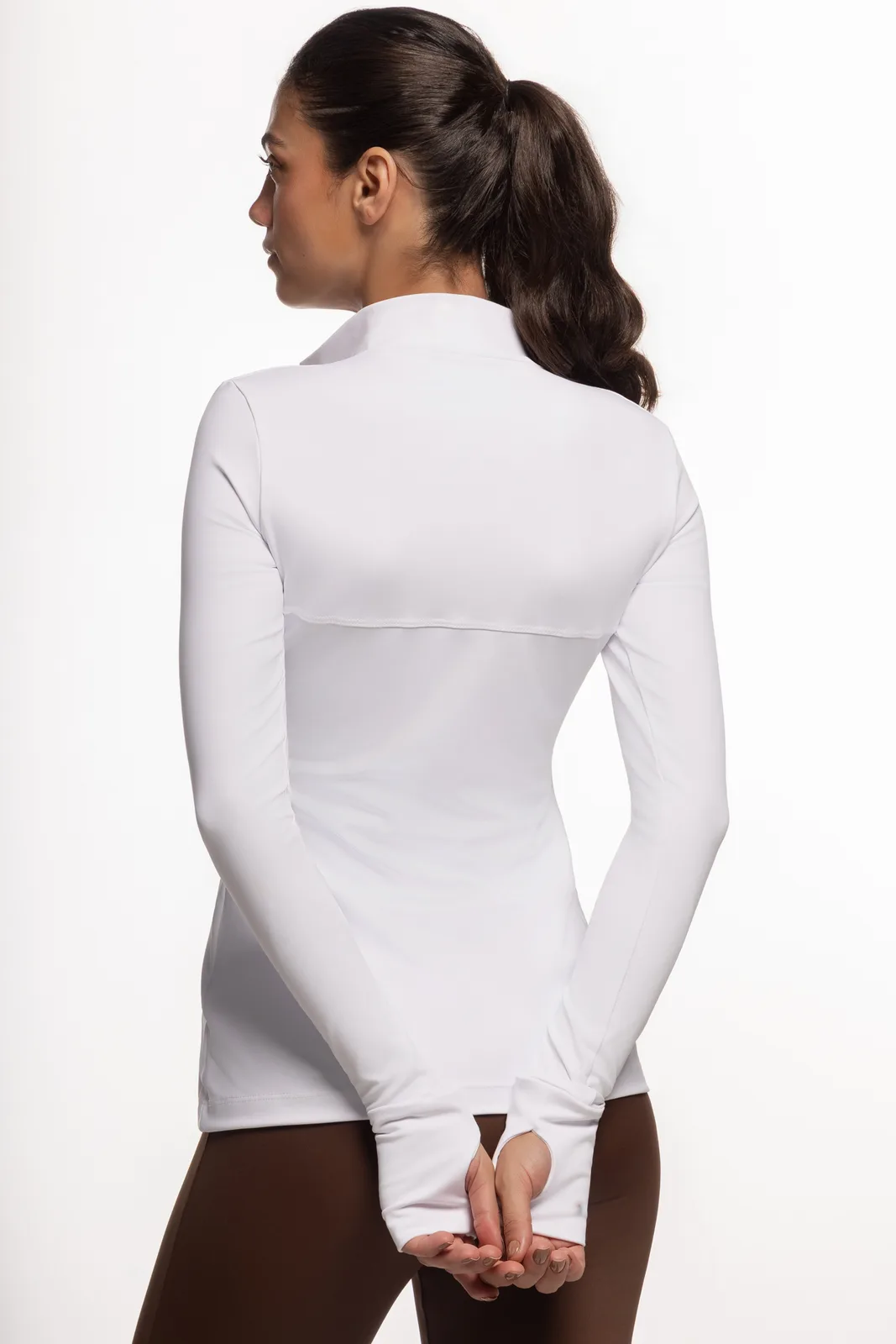 Casaco Slim Recorte Dedo - Branco moda fitness feminina Branco Forz Fitwear branco 2
