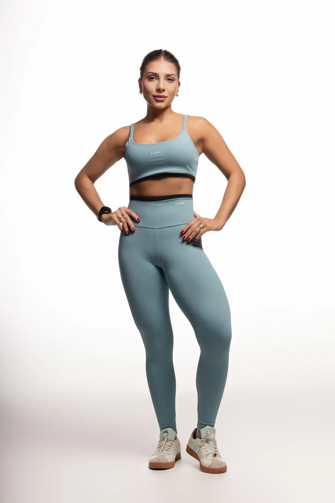 Legging Bicolor - Mint e Preto