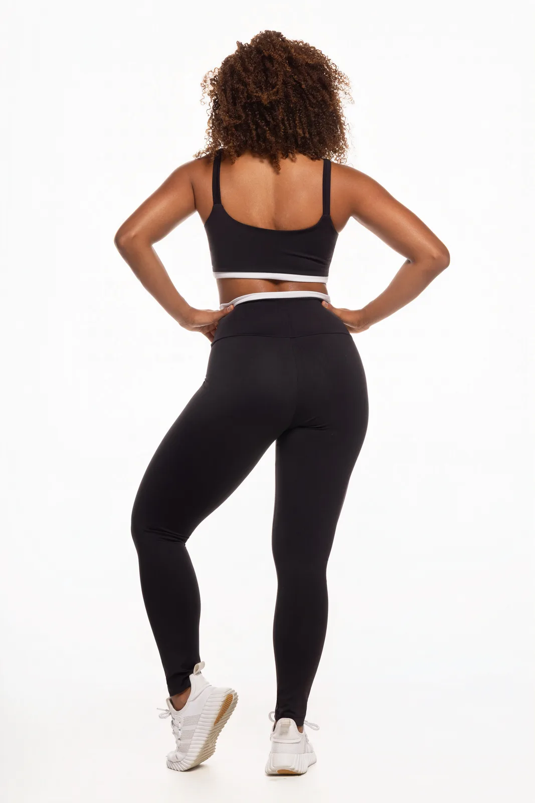 Legging Bicolor - Preto e Branco legging fitness feminina Preto e Branco Forz Fitwear preto e branco 2