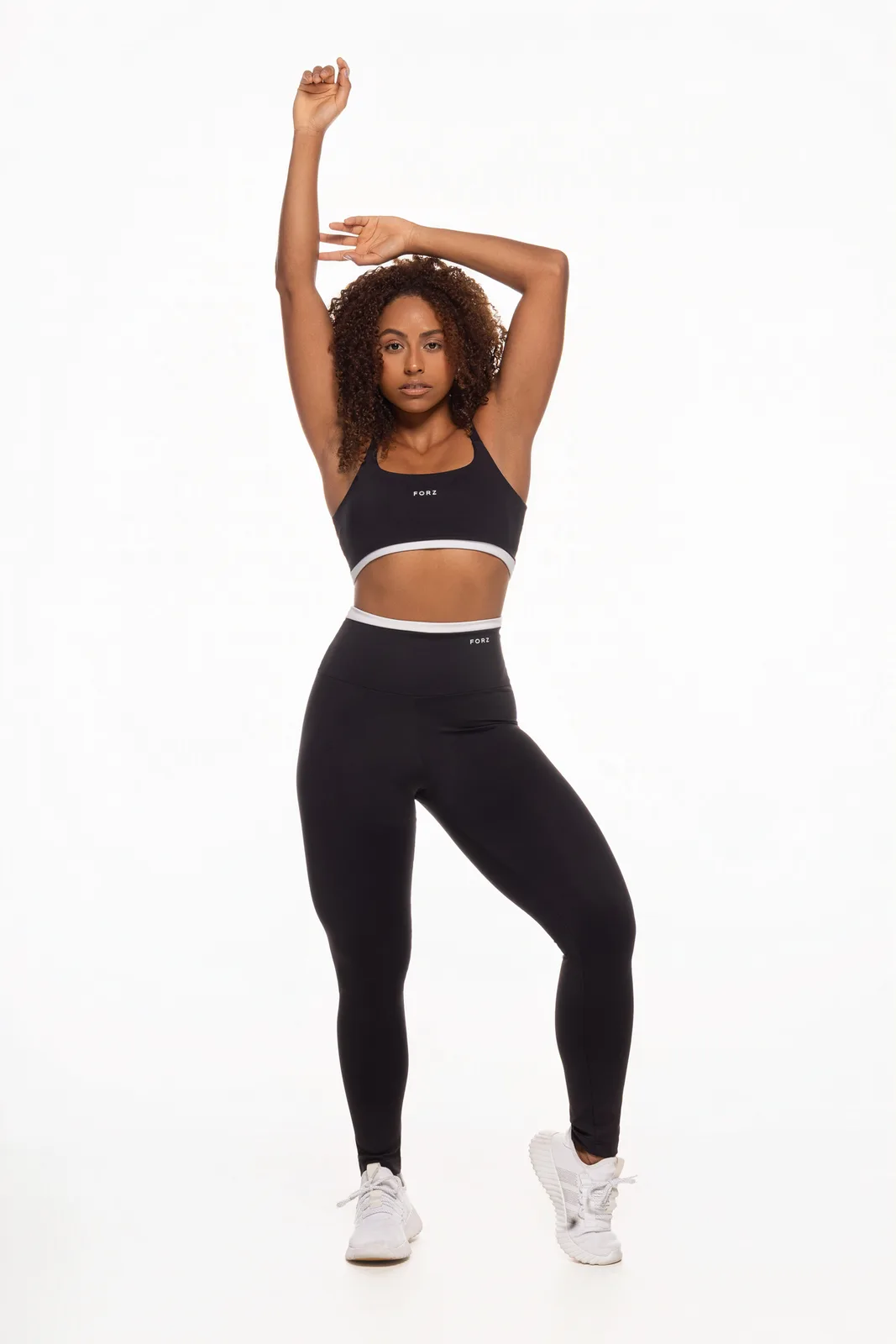 Legging Bicolor - Preto e Branco legging fitness feminina Preto e Branco Forz Fitwear preto e branco 4
