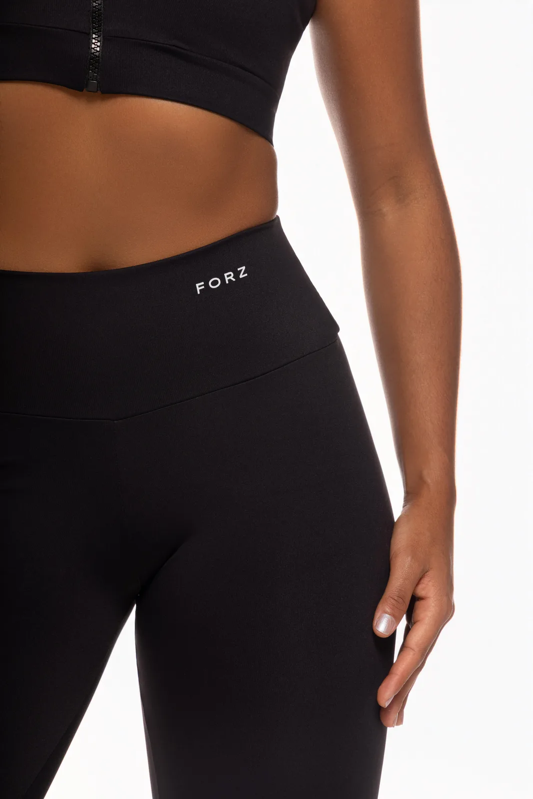 Legging Cós em V legging fitness feminina Preto Forz Fitwear imagem bling 4