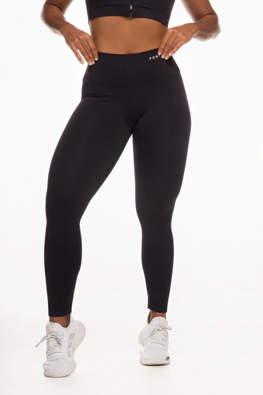 Legging Cós em V legging fitness feminina Preto Forz Fitwear imagem bling 5
