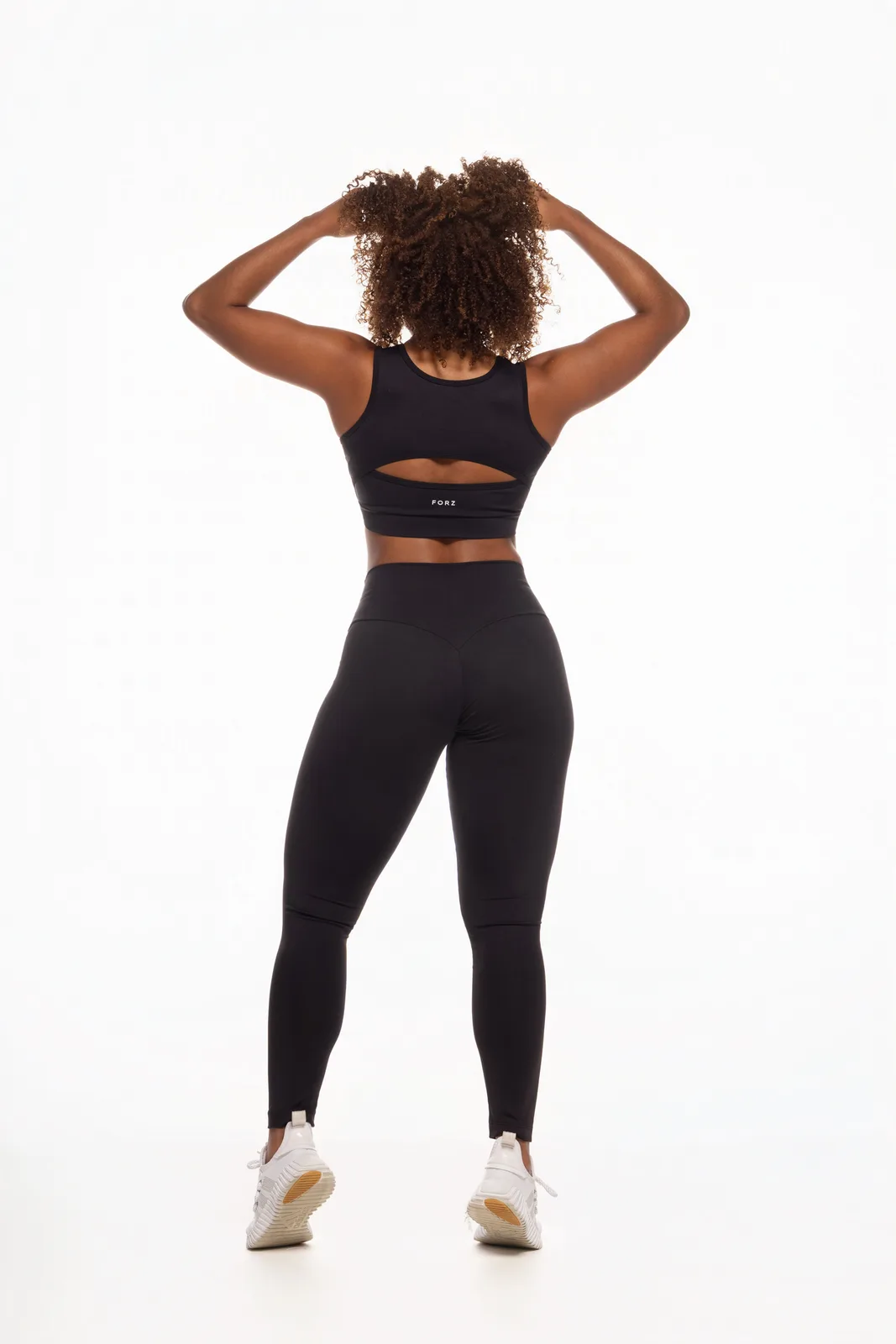 Legging Cós em V legging fitness feminina Preto Forz Fitwear imagem bling 2