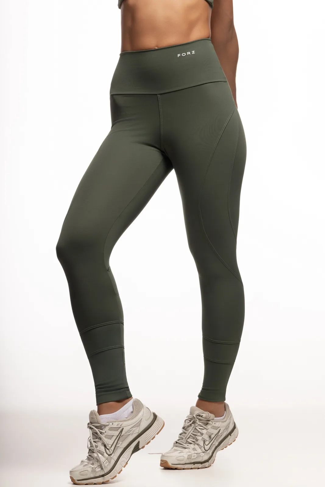 Legging Recortes - Verde Militar legging fitness feminina Verde Militar Forz Fitwear verde militar 4