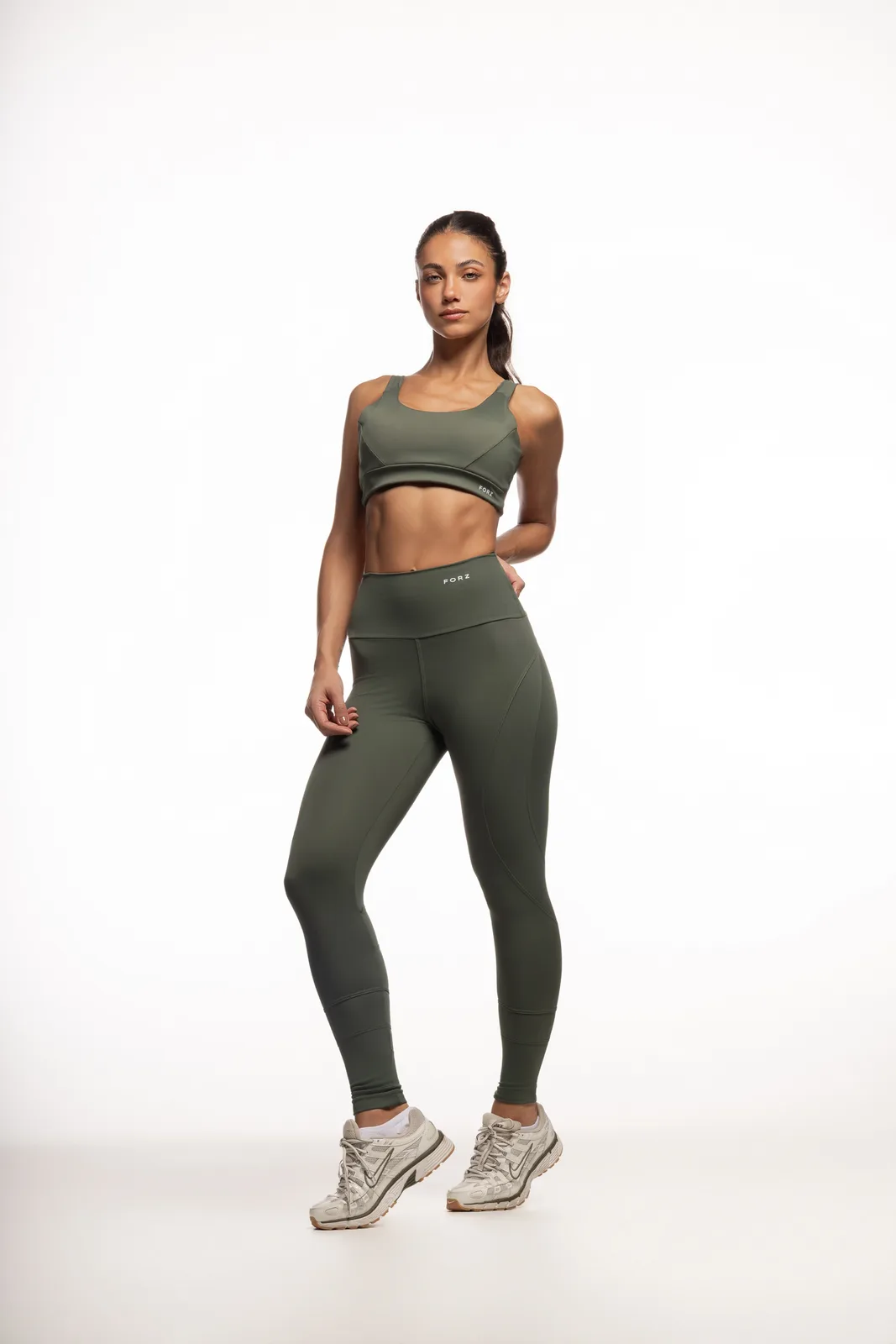 Legging Recortes - Verde Militar