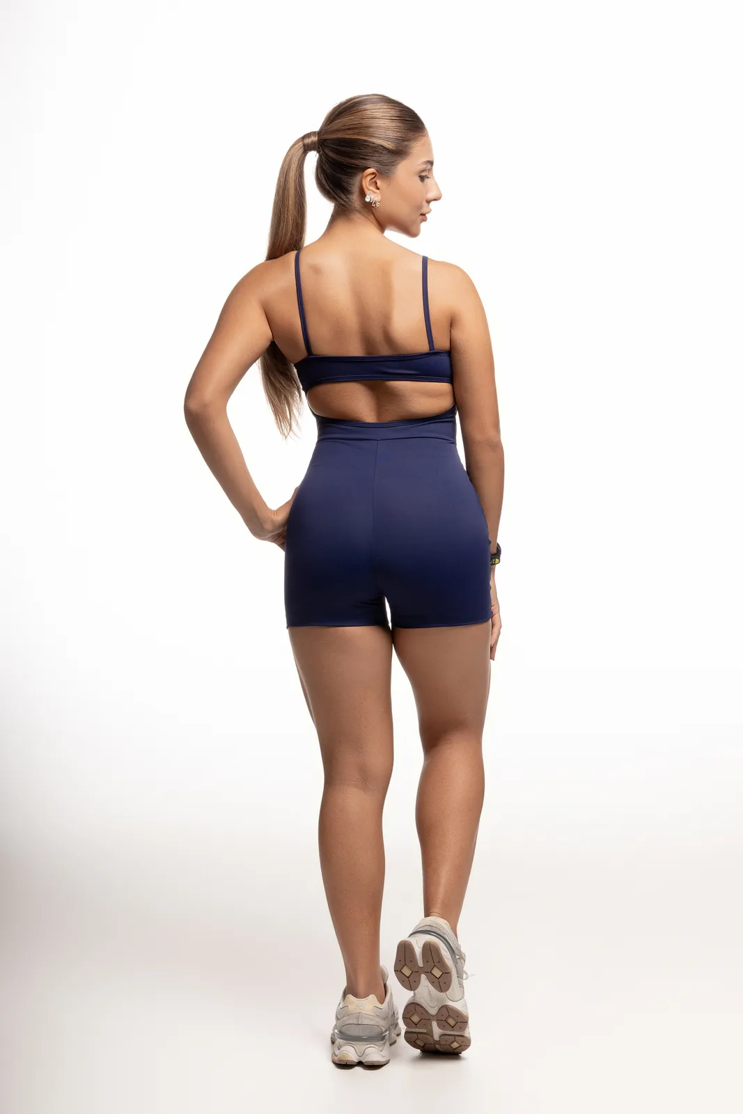 Macaquinho Basico com Alcinha - Azul Marinho macaquinho fitness feminino Azul Marinho Forz Fitwear azul marinho 2