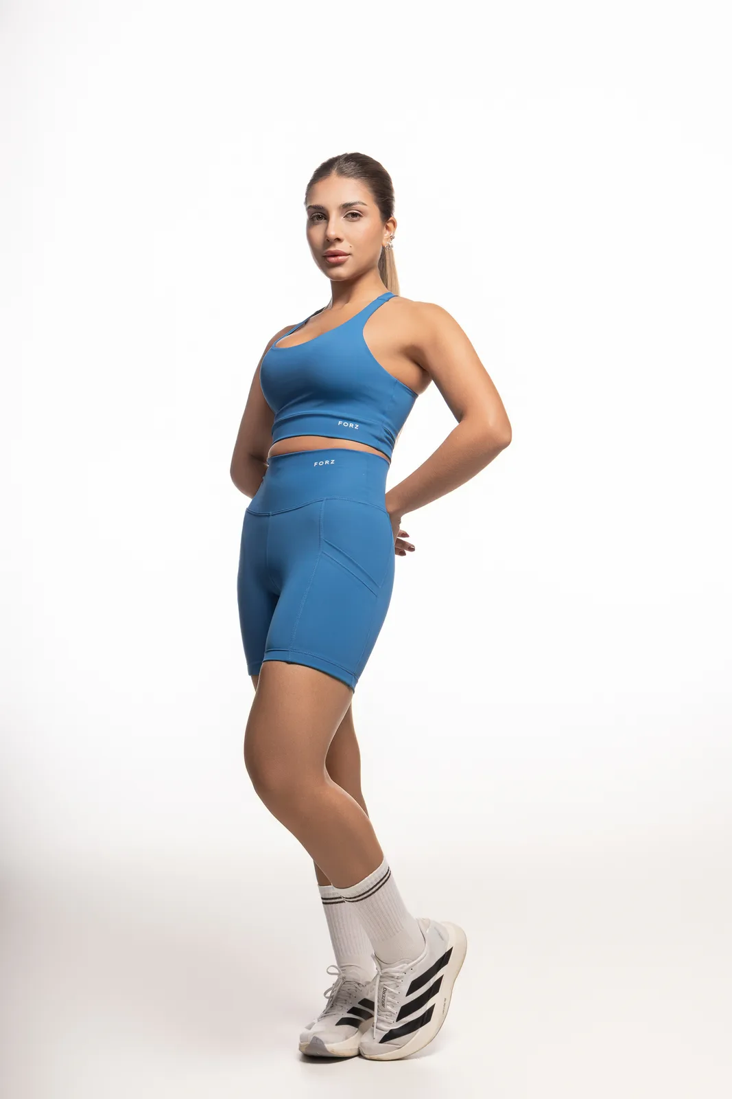 Shorts 2 Bolsos - Azul Royal moda fitness feminina Azul Royal Forz Fitwear azul royal 4