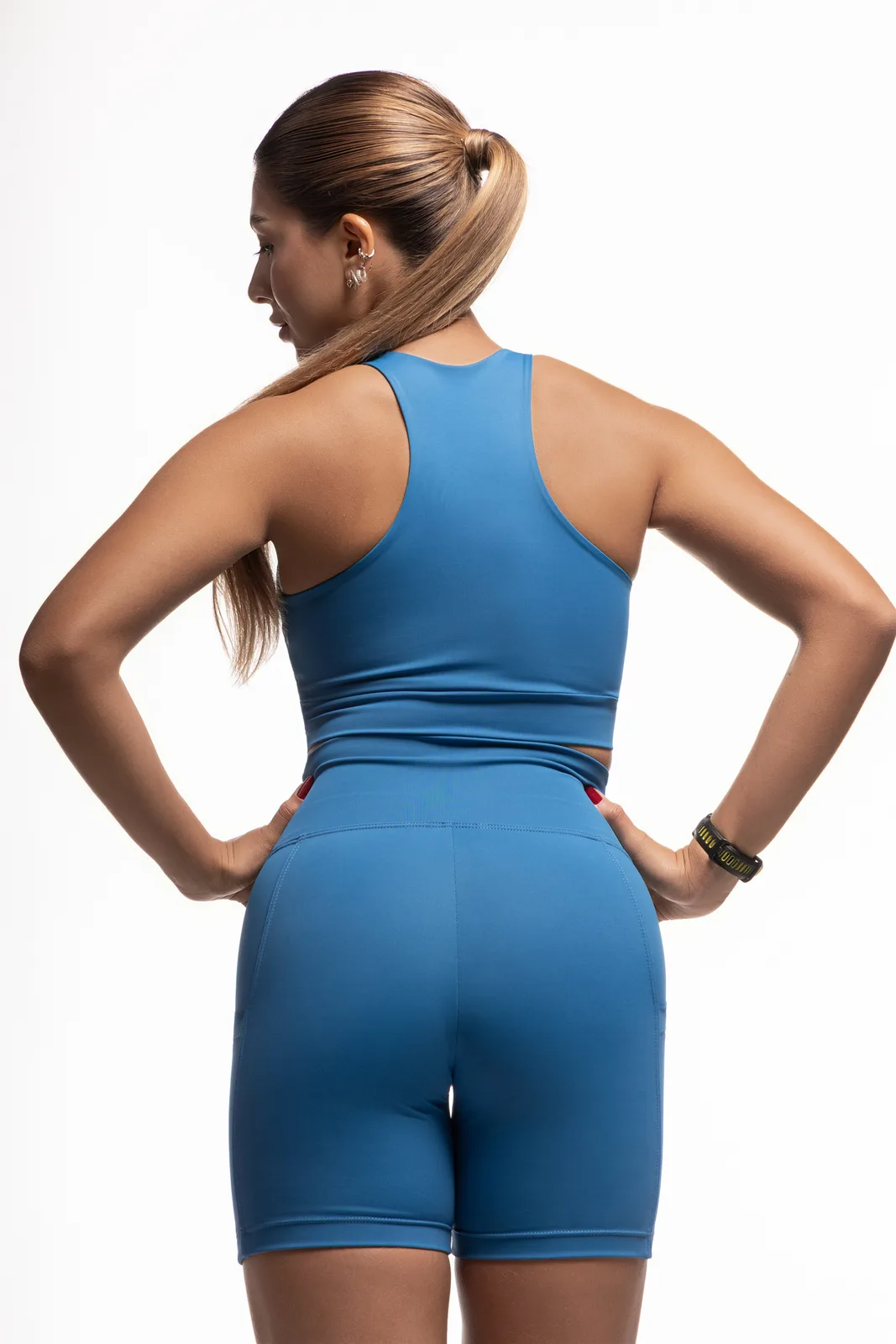 Shorts 2 Bolsos - Azul Royal moda fitness feminina Azul Royal Forz Fitwear azul royal 2