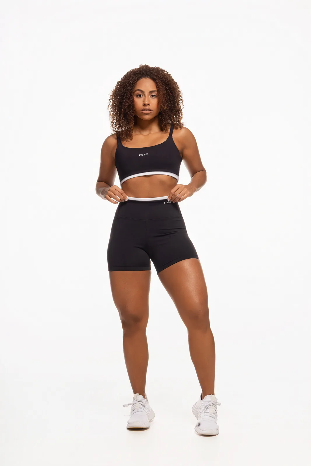 Shorts Bicolor - Preto e Branco