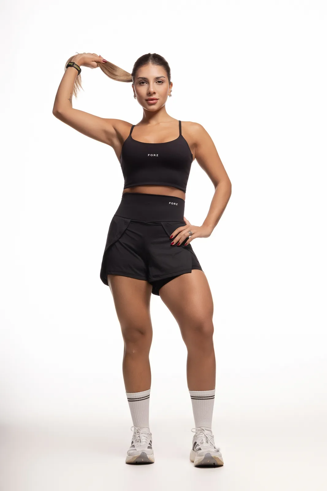 Top Alongado - Preto top fitness feminino Preto Forz Fitwear preto 4