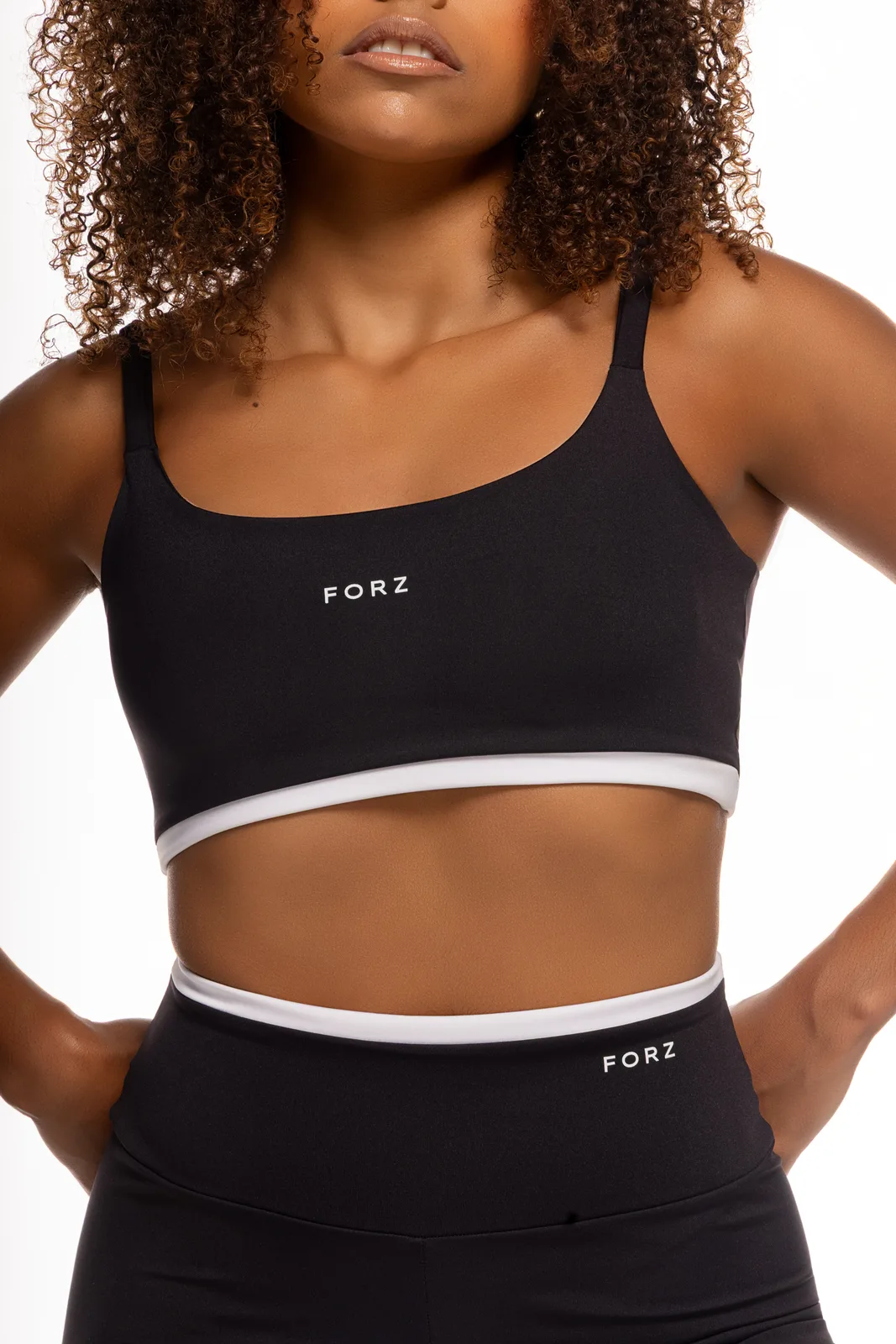 Top Bicolor - Preto e Branco top fitness feminino Preto e Branco Forz Fitwear preto e branco 3