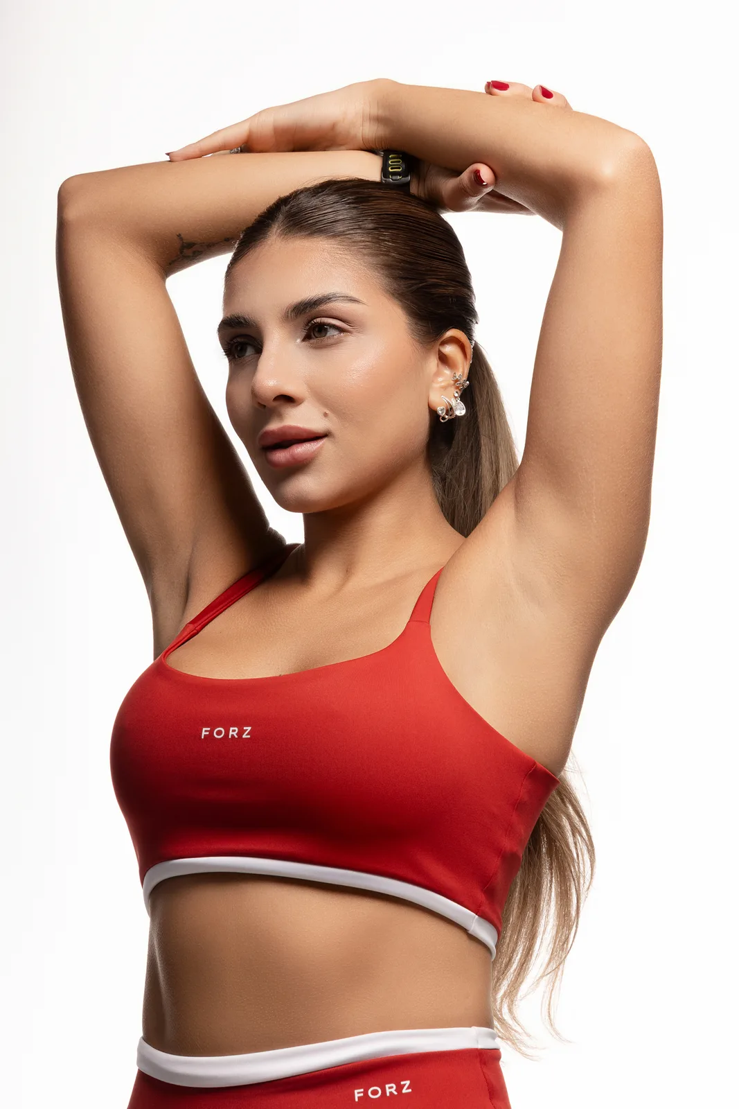 Top Bicolor - Vermelho e Branco