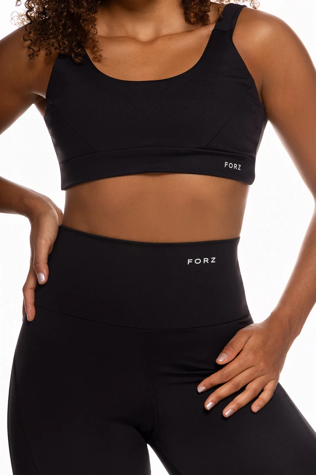 Top Costas Torcida - Preto top fitness feminino Preto Forz Fitwear preto 3